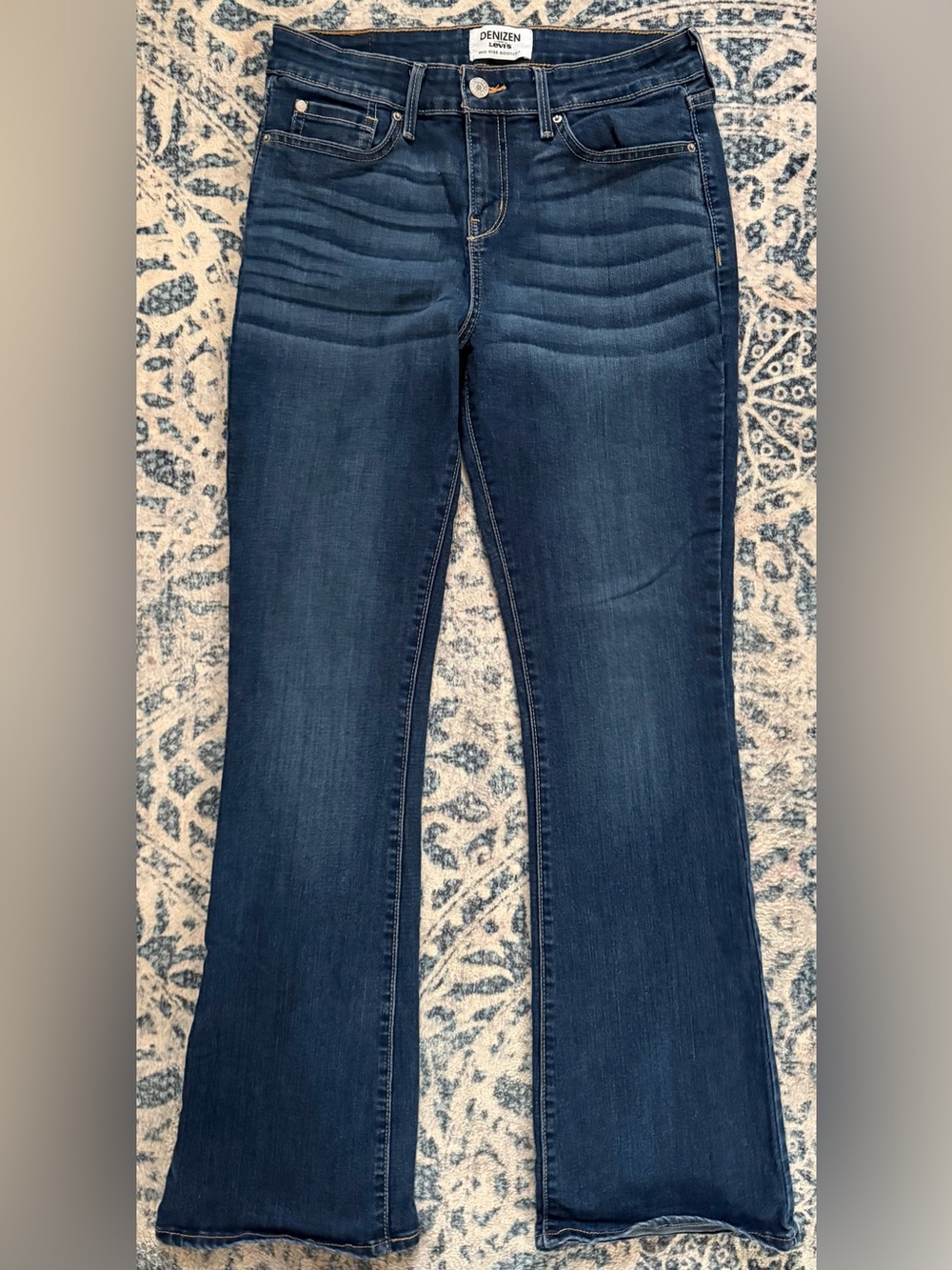 Levi's Denizen from Levi's Mid Rise Bootcut Jeans Blue Size 8